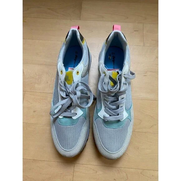 RELIGIOUS Comfort BNWOT sneaker women sz 10 colorblock lace up retro-inspired - Picture 2 of 7